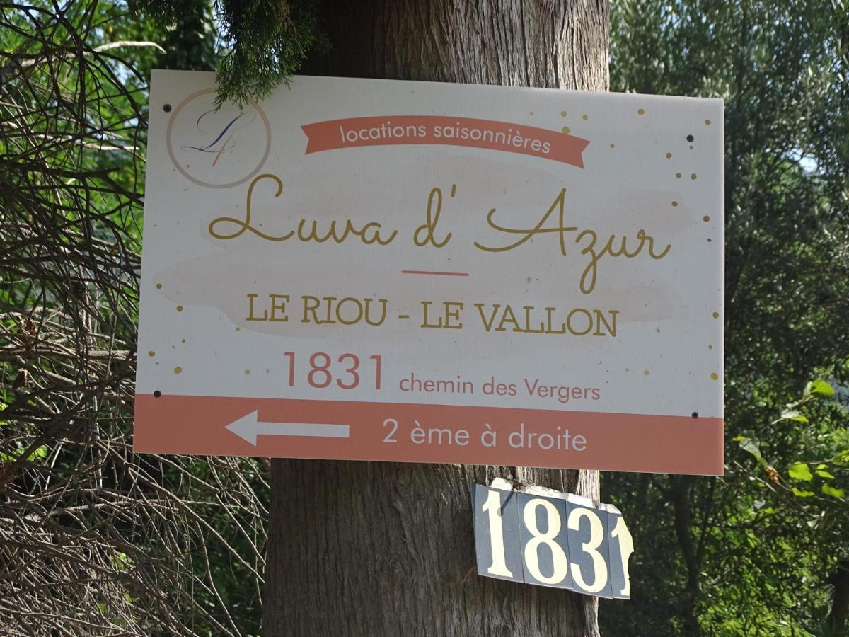 Luva D'Azur, Rez De Villa Le Riou - Le Vallon Le Bar-sur-Loup 외부 사진
