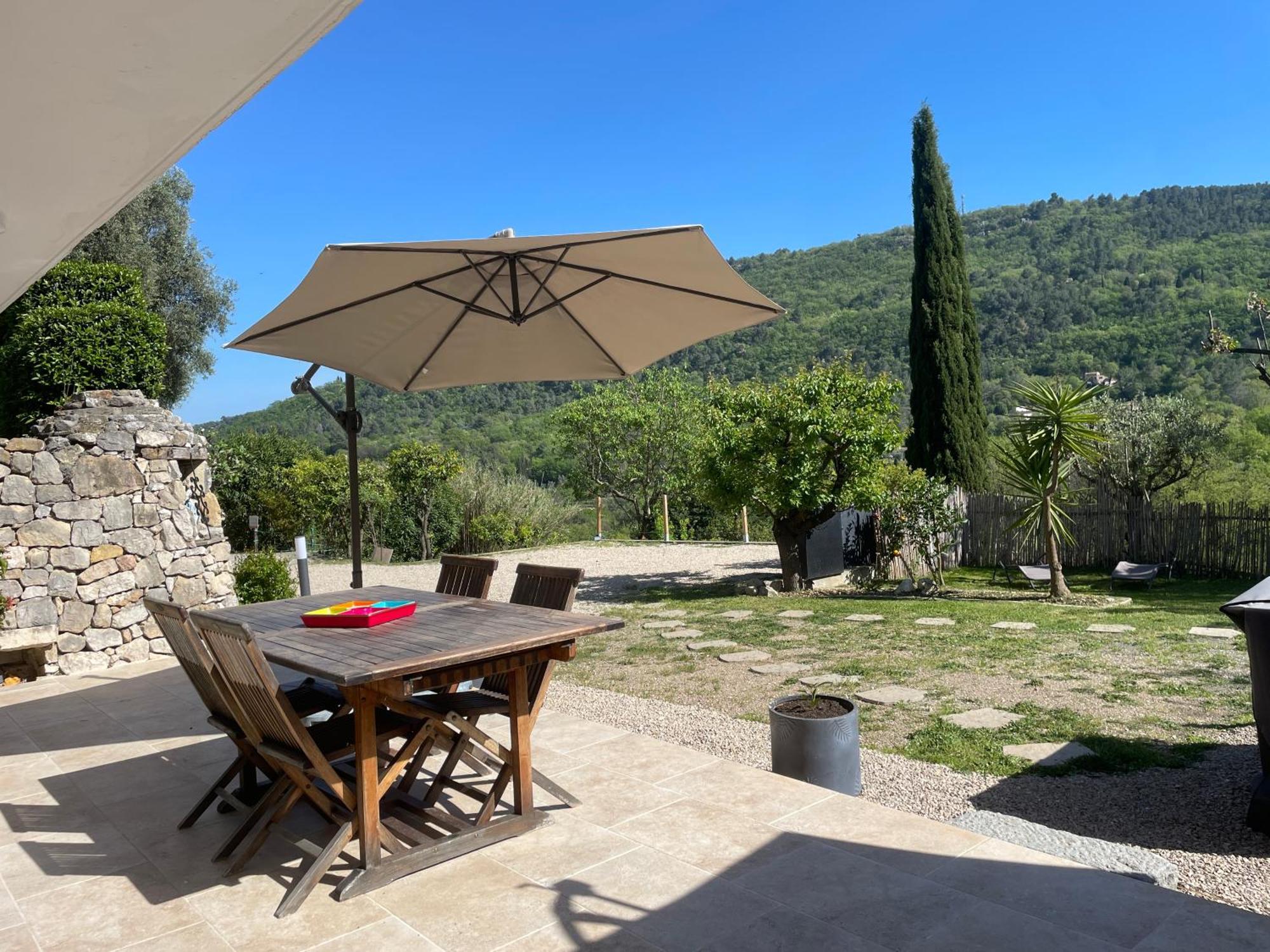 Luva D'Azur, Rez De Villa Le Riou - Le Vallon Le Bar-sur-Loup 외부 사진